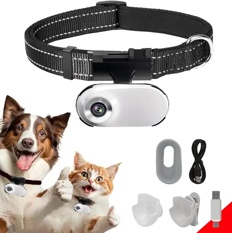 ehomful HD 1080P Cat Camera Collar