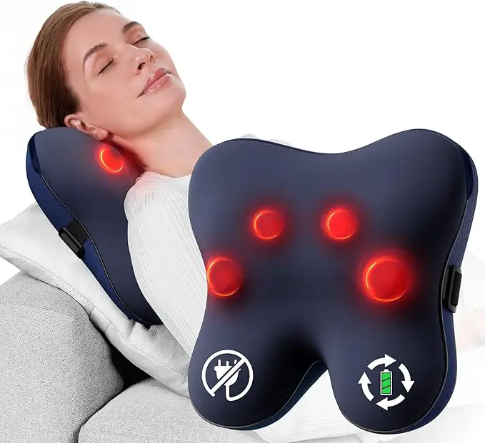 Bob and Brad Cordless Neck Massager Pillow