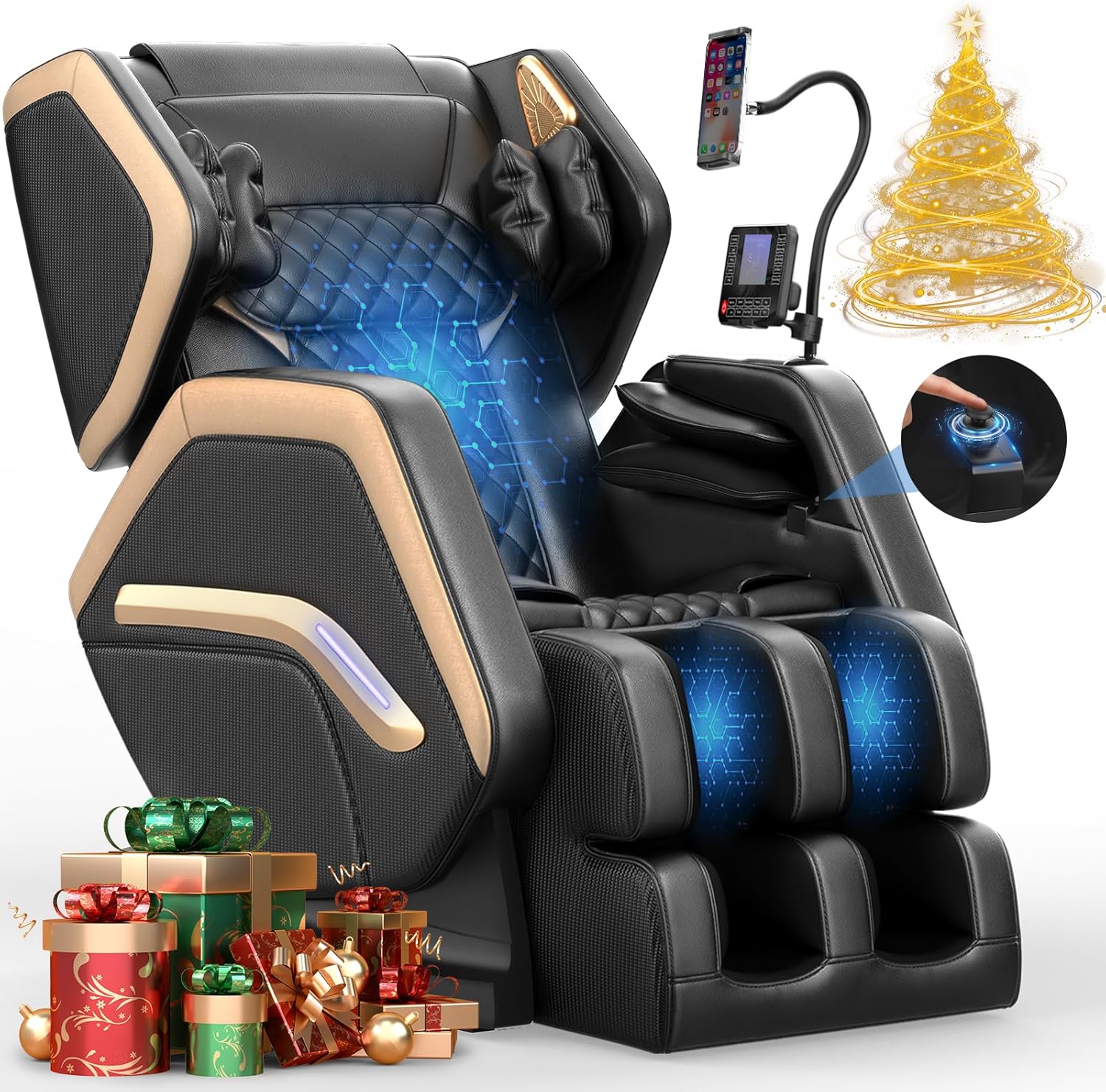 NAGLIFOR Full-Body Zero-Gravity Massage Chair