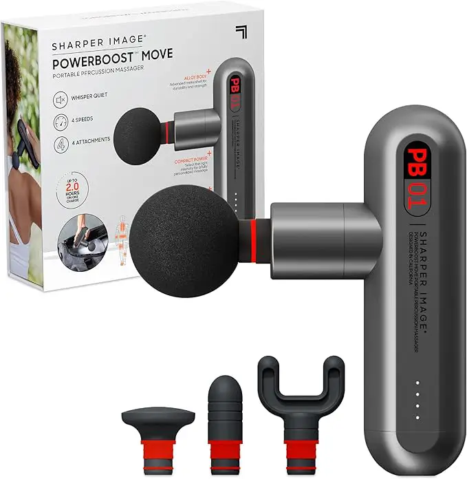 Sharper Image Powerboost Move Mini Percussion Massage Gun