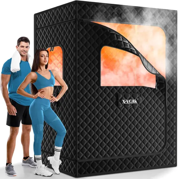 X-Vcak Portable Steam Sauna Tent with high-powered steamer