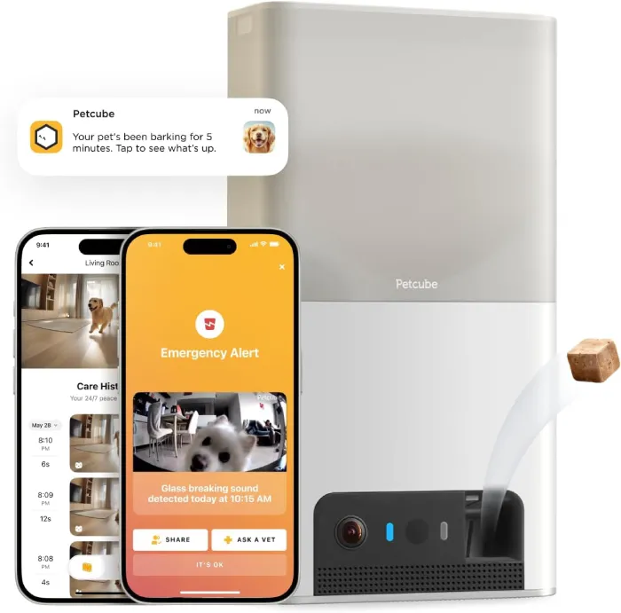 Petcube Bites 2 Lite dog camera with treat dispenser