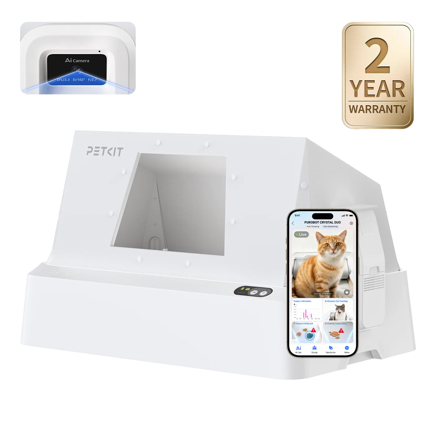PETKIT Purobot Crystal Duo automatic litter box